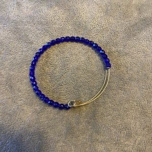 Blue beaded Alex and ani fashion bracelet